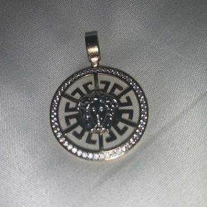 Versace unisex white and yellow charm